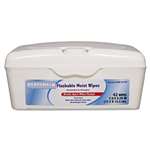 Boardwalk&reg; Flushable Moist Wipes, 7 x 5 1/4, Fresh Scent, 42/Tub, 12 Tubs/Carton # BWK357WT