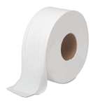 Boardwalk&reg; JRT Bath Tissue, Jumbo, Two-Ply, White, 1000 Feet/Roll, 12 Rolls/Carton # BWK6100