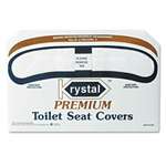 Krystal&trade; Premium Half-Fold Toilet Seat Covers, 250 Covers/Box, 10 Boxes/Carton # BWKK2500