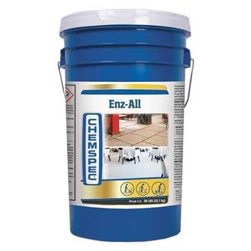 Chemspec C-EADR ENZ-ALL enzymatic powdered carpet prespray concentrate, 320 lb. drum for professional carpet cleaning