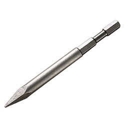 EDCO C10327 LR-MPT chipping point accessory for ALR chisel scalers, hardened steel tile and asphalt breaker