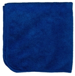 Premium Microfiber Cleaning Cloths, 49 Grams per Cloth, Blue, 16x16, Pack of 12