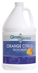 Groom Solutions CD524GL Orange Citrus Carpet and Fabric Deodorizer Concentrate 1 Gallon- Case of 4