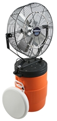 Ventamatic Cool Draft 18" Mid-Pressure Misting Fan with 10 gal Tank # CDMP1810REC