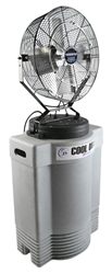 Ventamatic Cool Draft 18-inch Mid-Pressure Misting Fan with 40 gal Tank # CDMP1840GRY