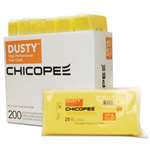 DUSTY&trade; Disposable Dust Cloths, 10 1/4 x 24, Yellow, Rayon/Poly, 25/Bag, 12 Bag/Carton # CHI0516