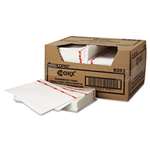 Chix&reg; Food Service Towels, 13 x 21, Cotton, White/Red, 150/Carton # CHI8252