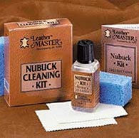 Leather Master Nubuck Cleaning Kit CL036 with cleaner degreaser protector cloth and sponge