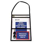 C-Line&reg; Shop Ticket Holders, Stitched, Both Sides Clear, 9 x 12, 15/BX # CLI38912