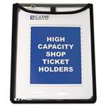 C-Line&reg; Shop Ticket Holders, Stitched, Both Sides Clear, 9 x 12, 15/BX # CLI39912