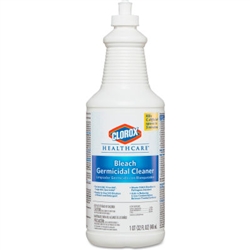 Clorox&reg; Healthcare&reg; Hospital Cleaner Disinfectant w/Bleach, 32oz Pull-Top Bottle, 6/Carton # CLO68832