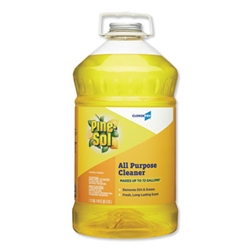 Clorox 144oz Bottle, Lemon Fresh Scent, Pine-Sol Multi Surface Liquid Cleaner Disinfectant, CLO35419EA