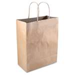 COSCO Premium Shopping Bag, Paper, 8.27 x 4 x 14.96, Brown, 50/Box # COS098375