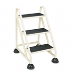 Cramer STOPStep Three-Step Aluminum Ladder, 21-3/8w x 2