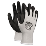 MCR Safety Economy Foam Nitrile Gloves, Gray/White # CR