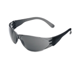 Crews Checklite Scratch-Resistant Safety Glasses, Gray 