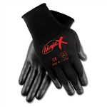 MCR Safety Ninja X Bi-Polymer Coated Gloves, Large, Bla