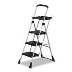 Cosco&reg; Max Work Platform Project Ladder, 225lb Duty Rating, 22wx31dx55h, Steel, Black # CSC11880PBLW1