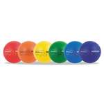 Champion Sports Rhino Skin Dodge Ball Set, 7" Diameter, Assorted, 6 Balls/Set # CSIRXD7SET