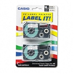 Casio Tape Cassettes for KL Label Makers, 18mm x 26ft,