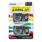 Casio Tape Cassettes for KL Label Makers, 9mm x 26ft, G