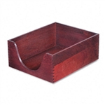 Carver Hardwood Letter Stackable Desk Tray, Mahogany # 