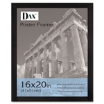 DAX Black Wood Poster Frame w/Plexiglas Window, Wide Pr