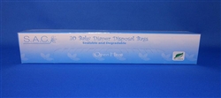 S.A.C. Baby Diaper Disposal Bags, case of 24