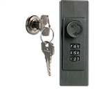 Durable Combination Locking Key Cabinet, 72-Key Tag Cap