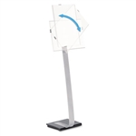 Durable Info Sign Duo Floor Stand, Letter-Size Inserts,