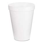 Dart&reg; Drink Foam Cups, 12oz, White, 25/Bag, 40 Bags/Carton # DCC12J12