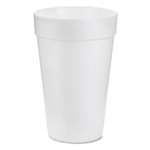 Dart&reg; Drink Foam Cups, 16oz, White, 25/Bag, 40 Bags/Carton # DCC16J16