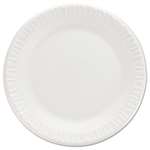 Dart&reg; Non-Laminated Foam Dinnerware, Plates, 7"Diameter, White,125/Pack,8/Carton # DCC7PWCR