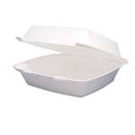 Dart&reg; Carryout Food Container, Foam Hinged 1-Comp, 9 1/2 x 9 1/4 x 3, 200/Carton # DCC95HT1R