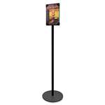 deflect-o&reg; Double-Sided Magnetic Sign Stand, 8 1/2 x 11, 56 High, Silver # DEF692056