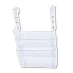 deflect-o&reg; 3 Pocket File Partition Set with Brackets, Letter, Clear # DEF73501RT