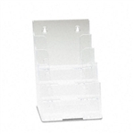 deflect-o Four-Tier Plastic Desktop Booklet Display Rac