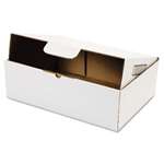 Duck&reg; 200lb Corrugated Self-Locking Mailing Box, 13 x 9 x 4, White, 25 per Carton # DUC1147639