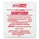 Diversey&trade; Beer Clean Last Rinse Glass Sanitizer, Powder, .25oz Packet, 100/Carton # DVO90223