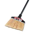 O-Cedar&reg; Commercial Maxi-Angler Broom, Polystyrene Bristles, 51" Handle, Black, 4/Carton # DVO91351CT