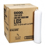 Dixie Plastic Lids Cold Drink Cups, 12- & 16-oz., 1200