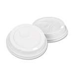 Dixie&reg; Dome Drink-Thru Lids, Fits 10, 12 & 16 oz. Paper Hot Cups, White, 500/Carton # DXE9542500DXCT