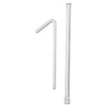 Dixie&reg; Wrapped Flex Straws, 7 3/4", Polypropylene, White, 10000/Carton # DXEFXW7