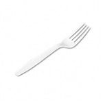 Dixie Plastic Tableware, Mediumweight Forks, White, 100