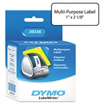 DYMO Multipurpose Labels, 1 x 2 1/8, White, 500/Box # D