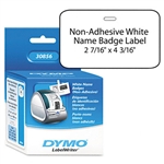 DYMO Name Badge Insert Labels, 4-3/16 x 2-7/16, White, 