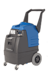 Esteam E600 E-Machine portable carpet extractor, 100 PSI demand pump and 3-stage vacuum, two-tone polyethylene with fold-down handle