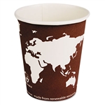 ECOProducts Paper Hot Cups, w/Compostable PLA Plastic, 