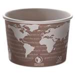 Eco-Products&reg; World Art PLA-Laminated Soup Containers, 8 oz, 1000/Carton # ECOEPBSC8WA