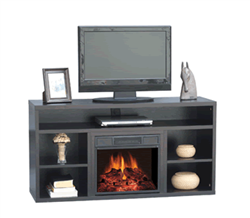 The Ashland Media Center with Built-In Electric Fireplace Heater- EF6021RKD